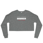 Women's Crop Sweatshirt White Logo