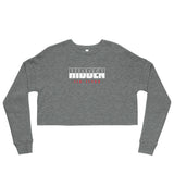 Women's Crop Sweatshirt White Logo