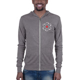 Unisex zip hoodie White Logo