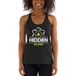 Women's Racerback Tank White Logo