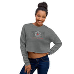 Women's Crop Sweatshirt White Logo