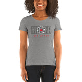 Ladies' short sleeve t-shirt White Logo