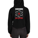 Women's Crop Hoodie White Logo