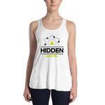 Women's Flowy Racerback Tank Black Logo