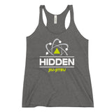 Women's Racerback Tank White Logo