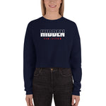 Women's Crop Sweatshirt White Logo