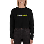 Women's Crop Sweatshirt White Logo