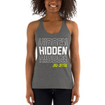 Women's Racerback Tank White Logo