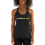 Women's Racerback Tank White Logo