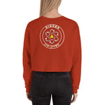 Women's Crop Sweatshirt White Logo