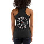 Women's Racerback Tank White Logo