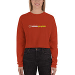 Women's Crop Sweatshirt White Logo